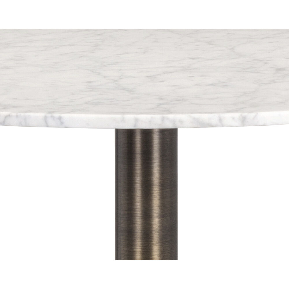 Enco White / Antique Gold Counter Table